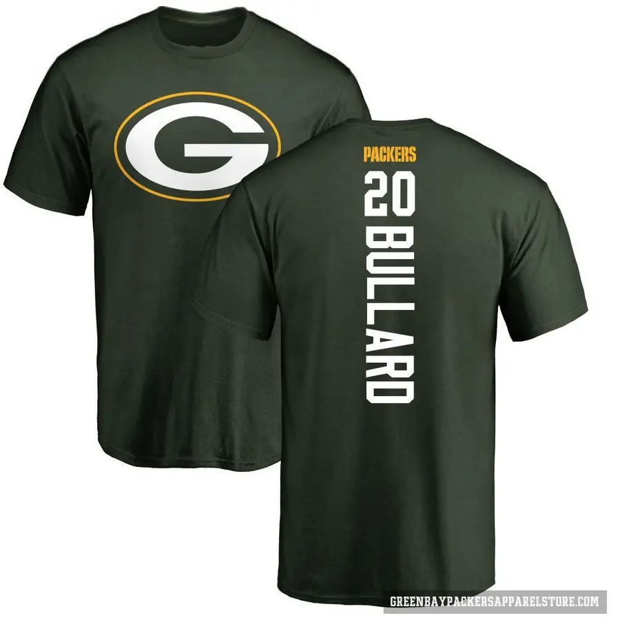 Men's ＃20 Javon Bullard Green Bay Packers Green Backer T-Shirt