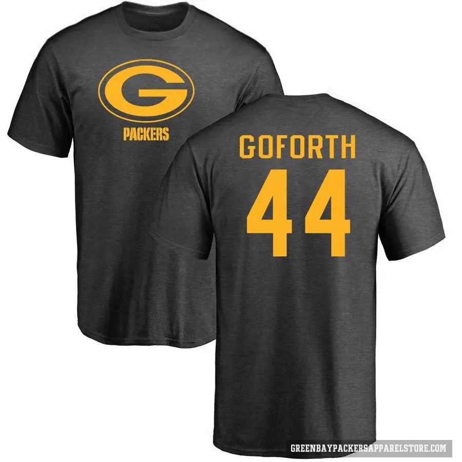 Men's ＃44 Ralen Goforth Green Bay Packers Ash One Color T-Shirt