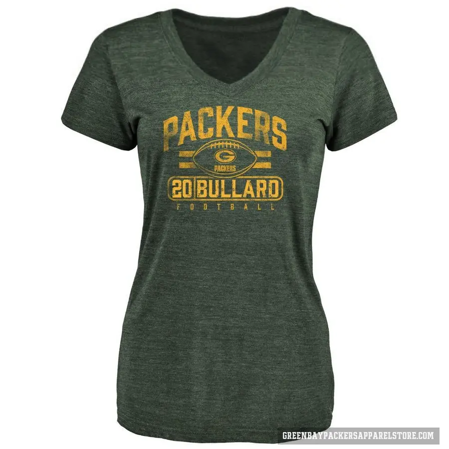 Women's ＃20 Javon Bullard Green Bay Packers Green Flanker T-Shirt